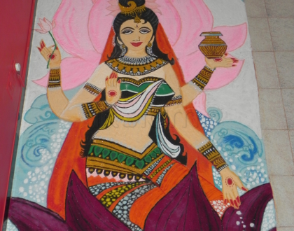 Rangoli: Goddess Laxmi   