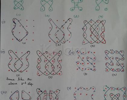 Basic Patterns for Chikku Kolams - 7