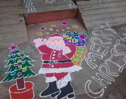 Rangoli: Merry Christmas